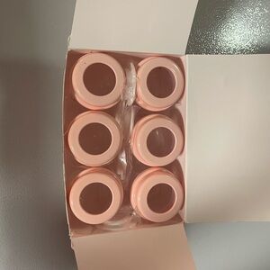 Set of Six Pink breastmilk storage